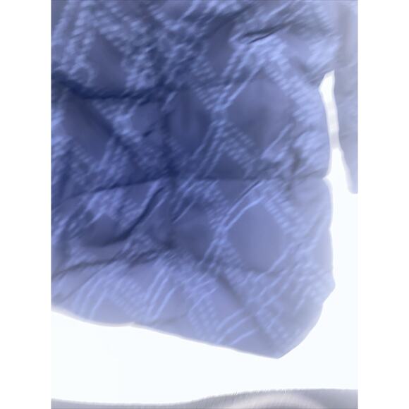 Dennis Basso Women's XS Reversible Print to Solid Blue Jacket - Picture 2 of 5